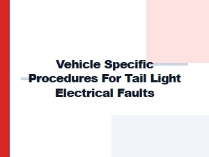 Diagnosing Tail Light Electrical Faults