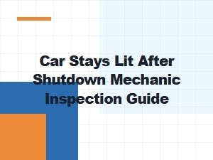 A Mechanic's Guide to Persistent Dash Lights